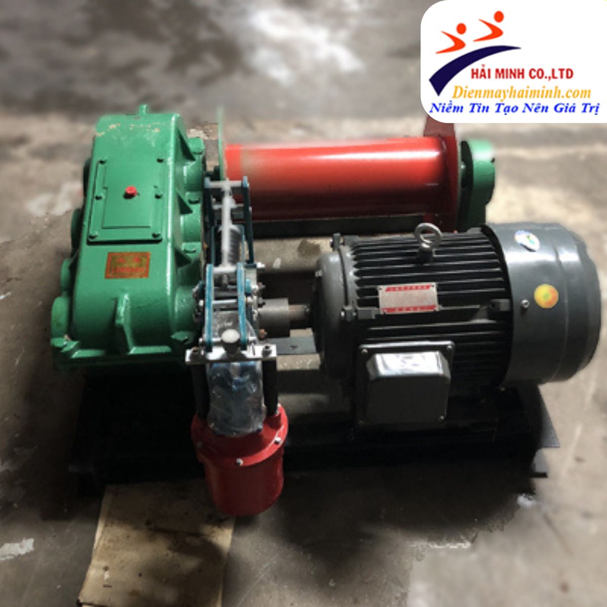 Tời mặt đất HM JK2 (Phanh thủy lực) chưa cáp, chưa tủ