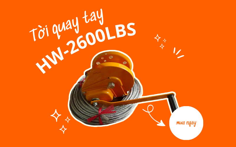 Tời quay tay Yamafuji HW-2600LBS