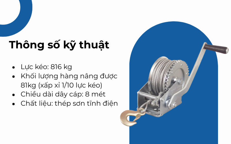 Tời quay tay Yamafuji LB1800
