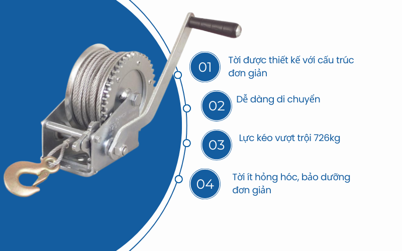Tời quay tay Yamafuji LB1600