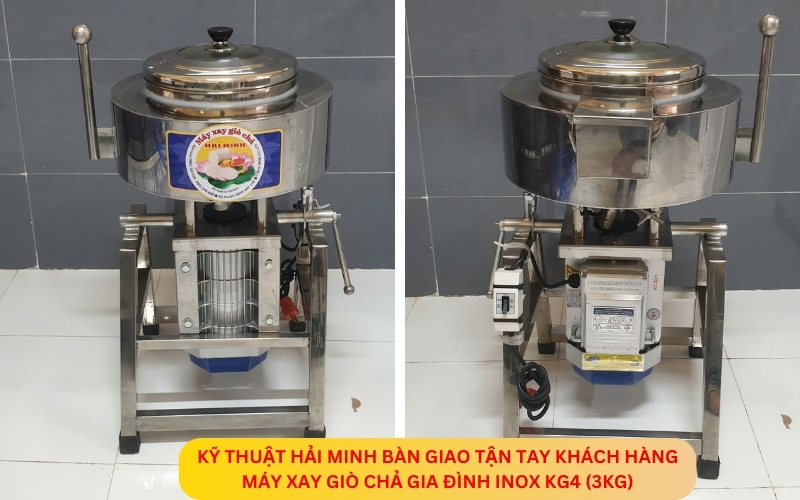 Máy xay giò chả gia đình inox KG4 (3kw)
