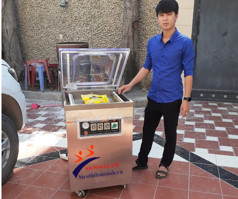 máy hút chân không thực phẩm cồng nghiệp giá rẻ ở Hải Minh
