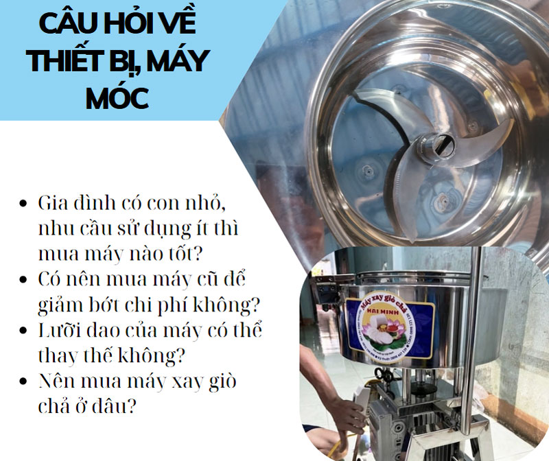 Câu hỏi về thiết bị, máy móc