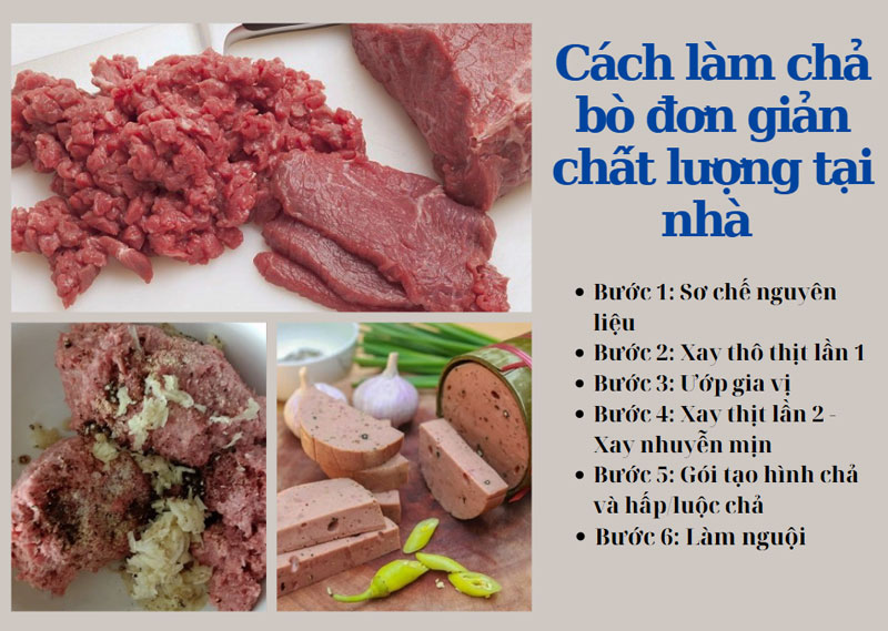 Cách làm chả bò đơn giản chất lượng tại nhà 