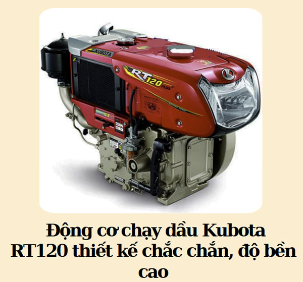  Động cơ chạy dầu Kubota RT120