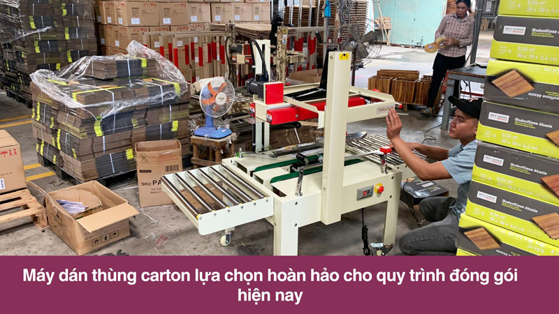 8 lợi ích lớn nhất khi đầu tư mua máy dán thùng carton 