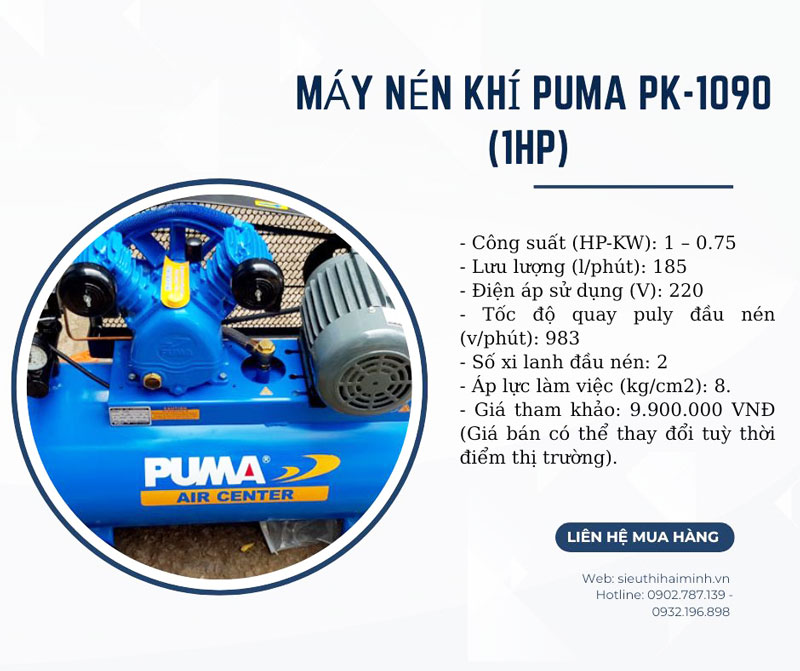 Máy nén khí Puma PK-1090 (1HP) 