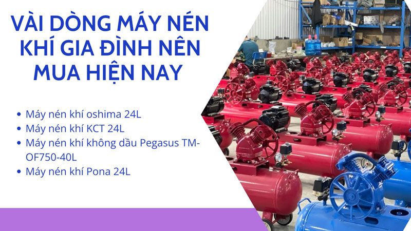 Mách bạn máy nén khí gia đình nên mua