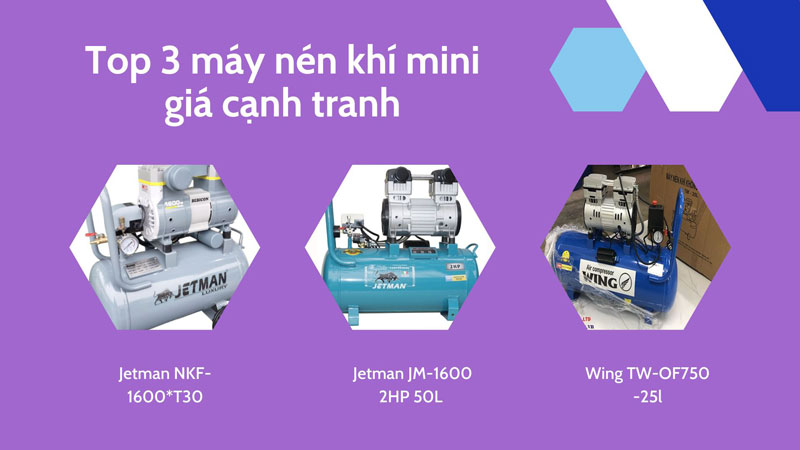 Top 3 model máy nén khí mini giá tốt nên mua 