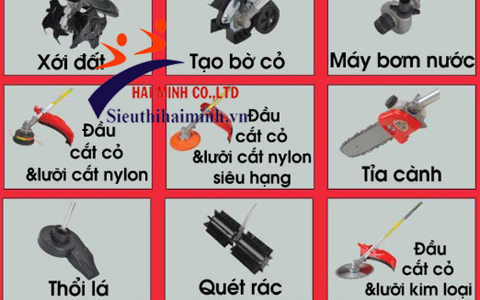 Các chức năng chính của máy xạc cỏ có thể thực hiện