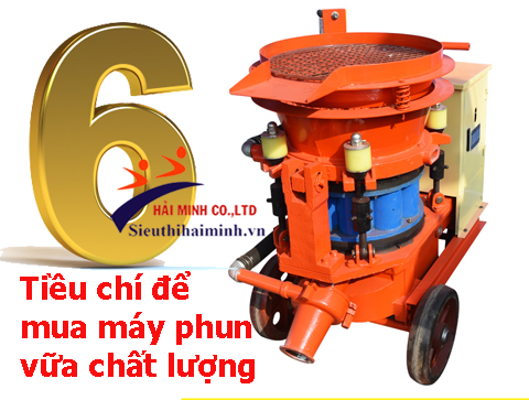 6 tiêu chí cần thiết để mua máy phun vữa trát tường