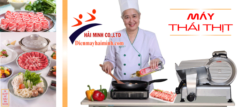 Máy thái thịt chính hãng, giá tốt bán tại Hải Minh