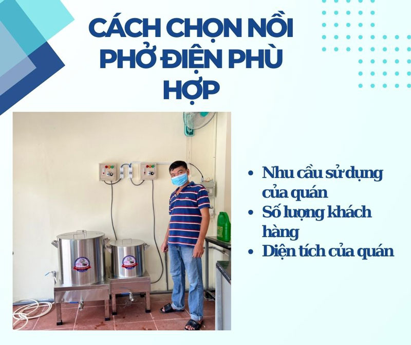 Cách chọn nồi phở điện phù hợp