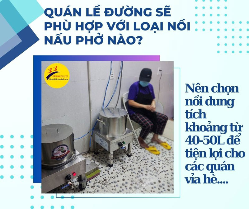 Quán lề đường sẽ phù hợp với loại nồi nấu phở nào?