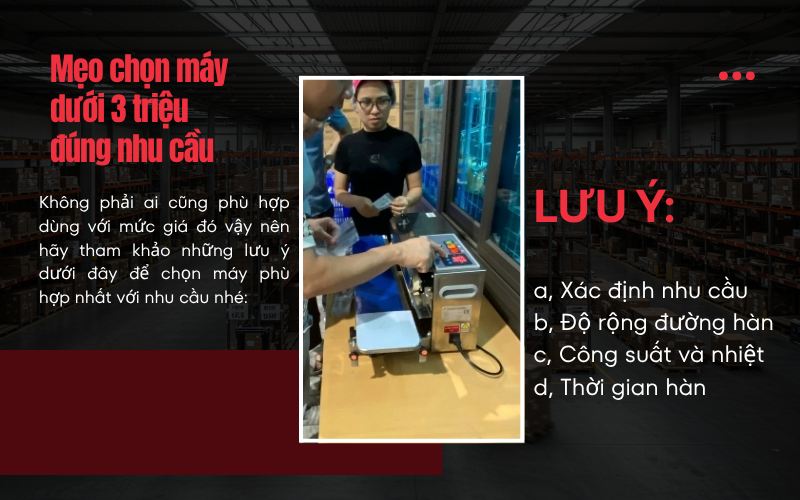 Top 5 máy hàn miệng túi giá rẻ chưa đến 3 triệu đồng