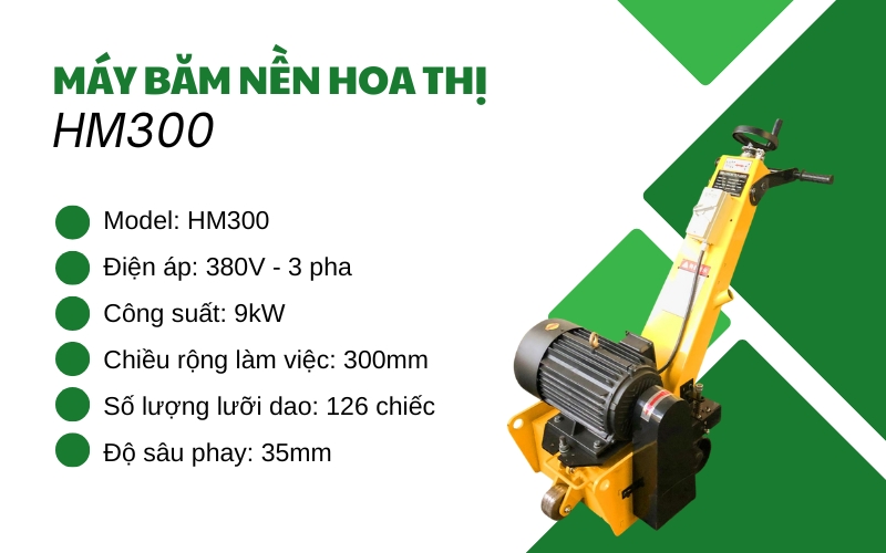 Tìm hiểu chung về máy băm nền hoa thị HM300