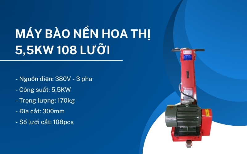 Máy bào nền hoa t​hị 5,5kw 108 lưỡi