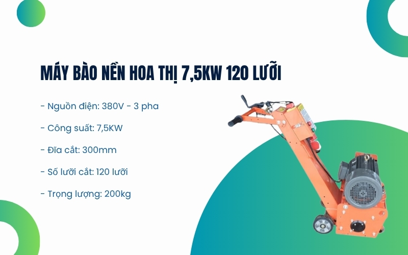 Máy bào nền hoa thị 7,5kw 120 lưỡi