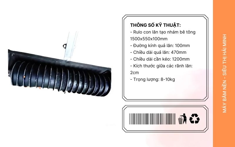 Rulo lăn nhám HM 550mm