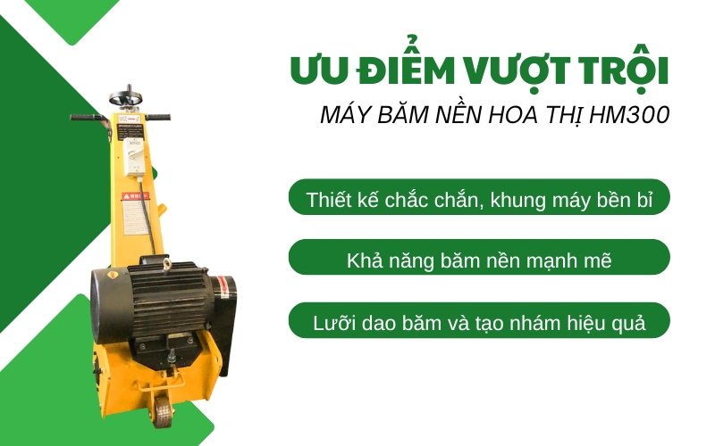 Ưu điểm nổi bật của máy băm nền hoa thị HM300