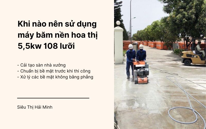 Ứng dụng của máy băm nền hoa thị 5,5kW 108 lưỡi