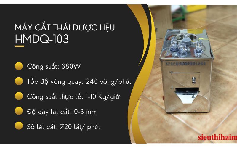 Máy cắt thái dược liệu HMDQ-103