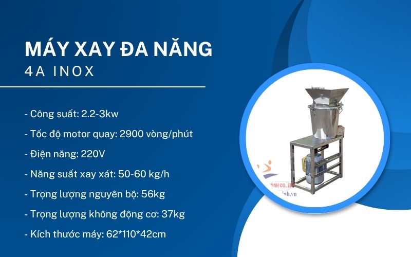 Máy xay đa năng 4A inox