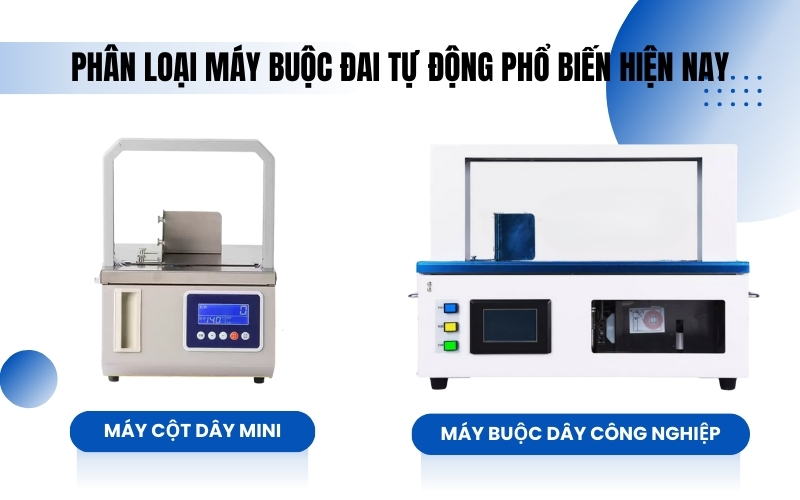 Phân loại máy buộc đai tự động phổ biến hiện nay