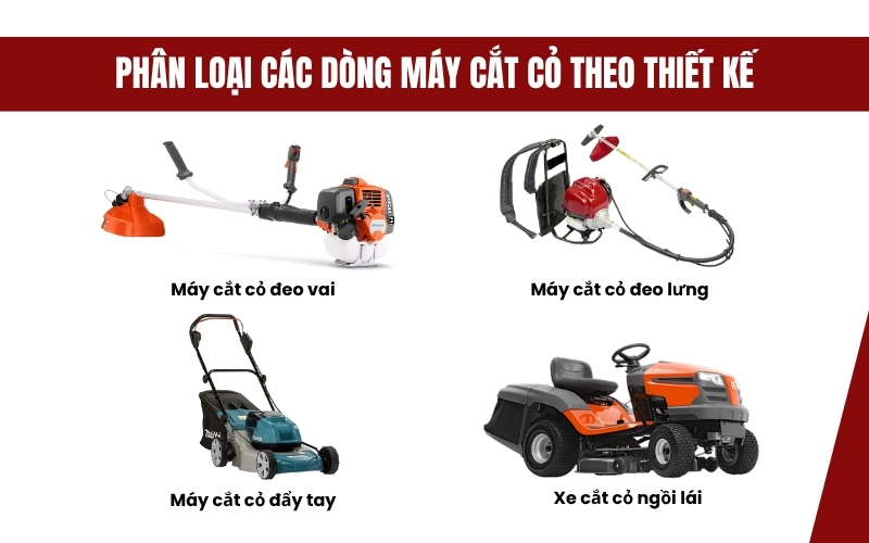 Phân loại các dòng máy cắt cỏ theo thiết kế