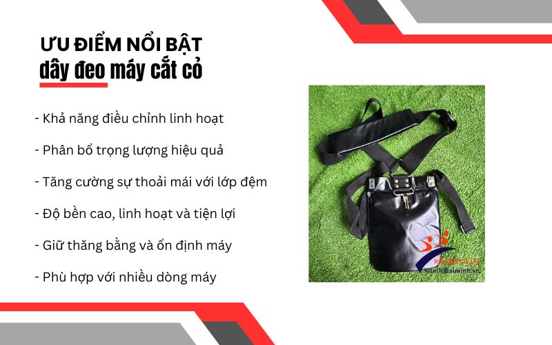 Ưu điểm nổi bật của dây đeo máy cắt cỏ