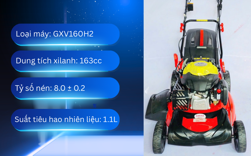 Thông số kỹ thuật của Xe Cắt Cỏ Đẩy Tay Amita AM-552