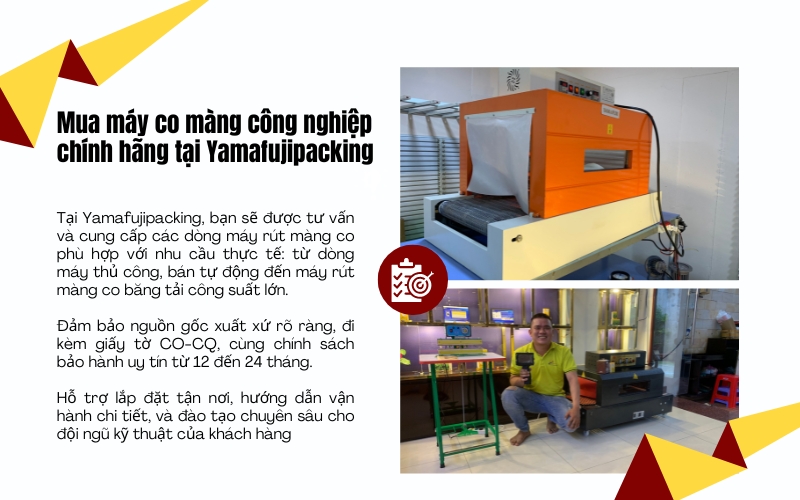 Mua máy co màng công nghiệp chính hãng tại đâu?