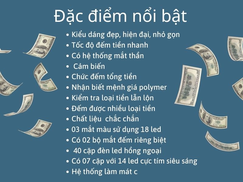 Những điểm nổi bật của máy đếm tiền Akio AD-2024
