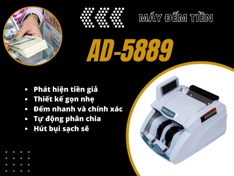Tính năng nổi bật của máy đếm tiền Akio AD-5889