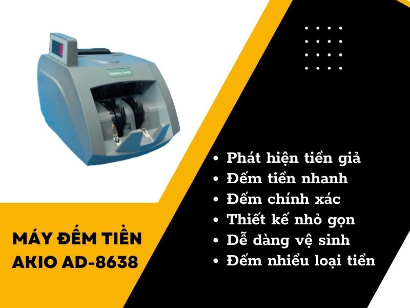 Đặc điểm nổi bật của máy đếm tiền Akio AD-8638