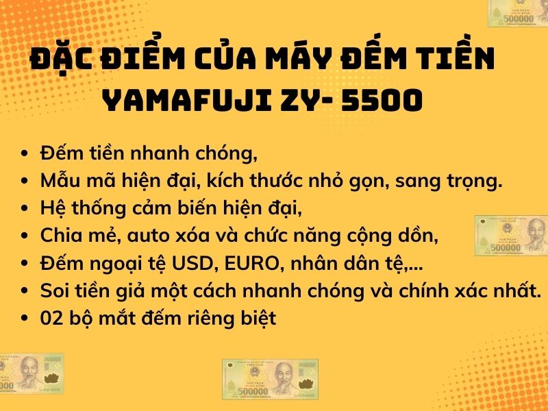 Máy đếm tiền Yamafuji ZY- 5500