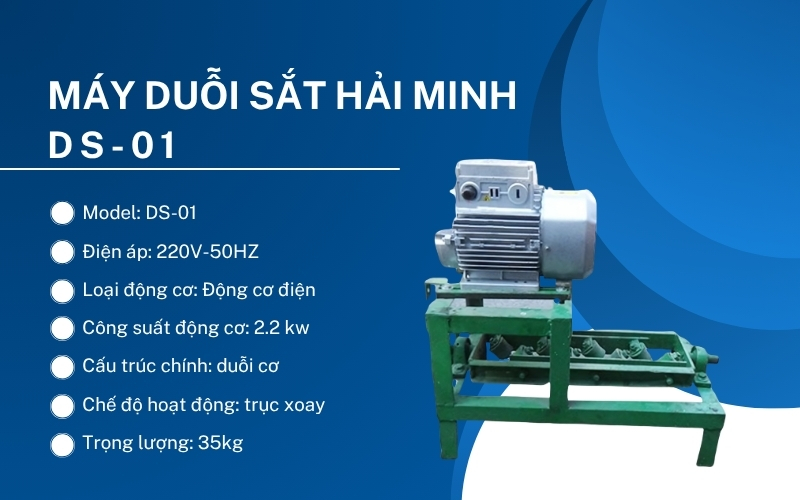 Máy duỗi sắt Hải Minh DS-01