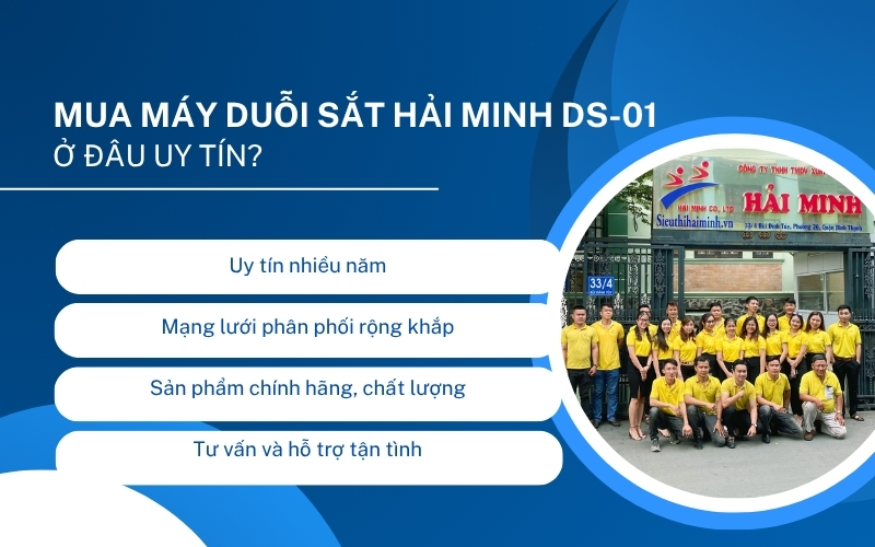 Mua Máy duỗi sắt Hải Minh DS-01 ở đâu uy tín?