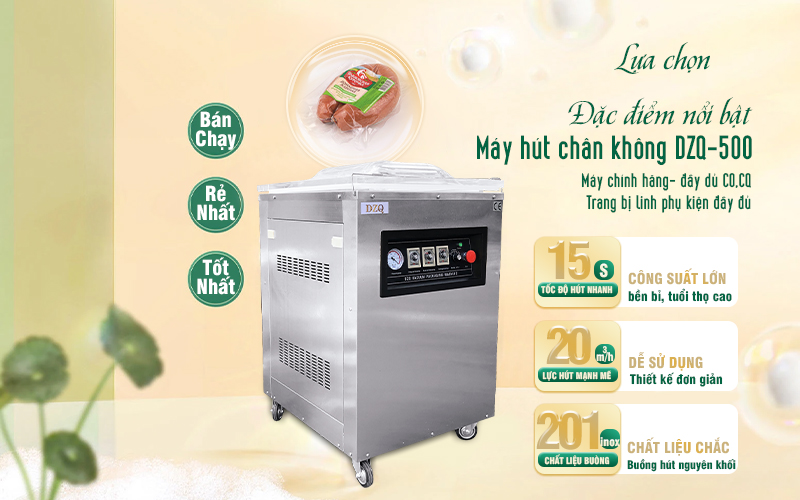 Đặc điểm nổi bật của máy hút chân không DZQ-500