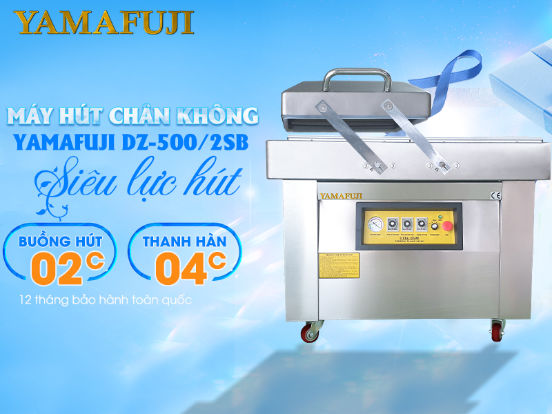 Máy hút chân không Yamafuji DZ-500/2SB (Buồng sâu 5cm)