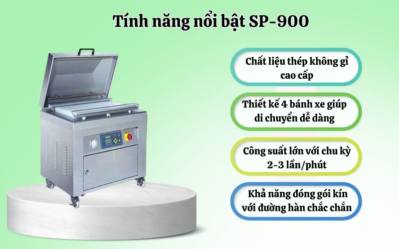 Tính năng nổi bật của máy đóng gói hút chân không SP-900