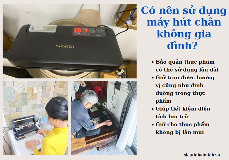 Có nên sử dụng máy hút chân không gia đình? 