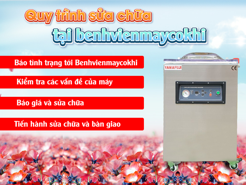 Quy trình nhận sửa máy hút chân không tại benhvienmaycokhi.vn nhanh chóng 