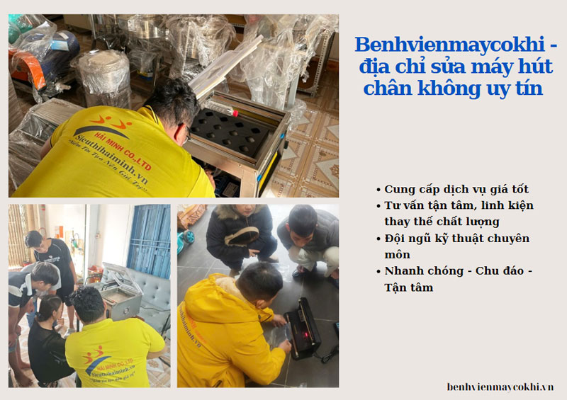 Sửa chữa máy hút chân không ở đâu Hải Phòng?