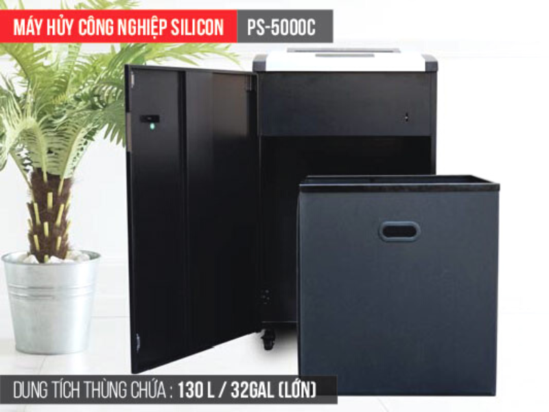 Silicon PS-5000C có dung tích thùng chứa lớn 130L