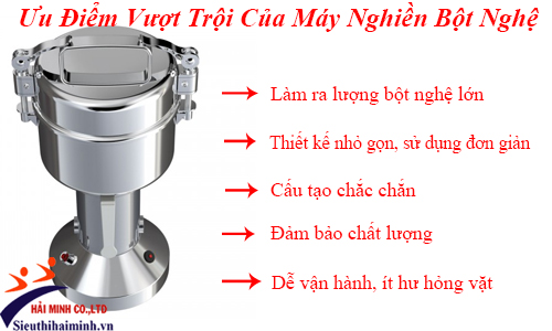 Ưu điểm vượt trội của máy nghiền bột nghệ ngày nay