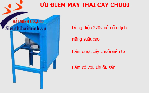 Ưu điểm máy thái cây chuối