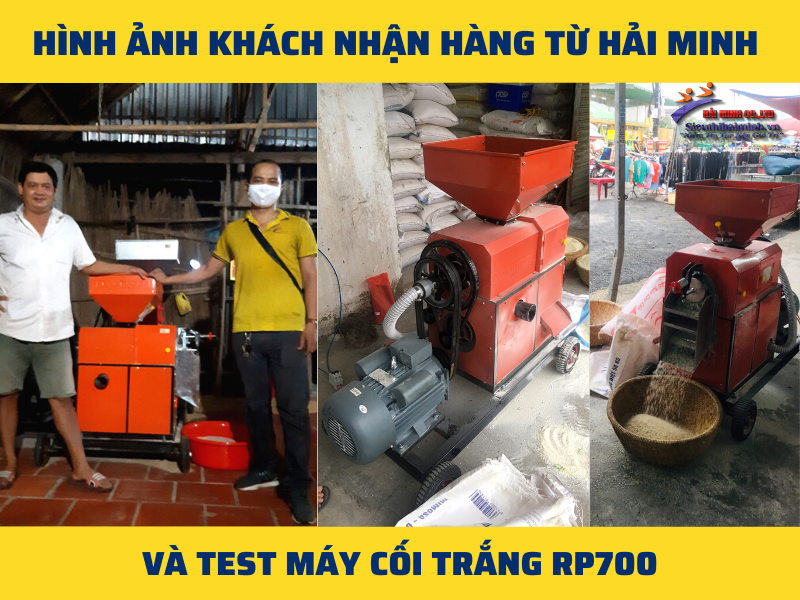 Hải Minh giao cối trắng RP700 cho khách