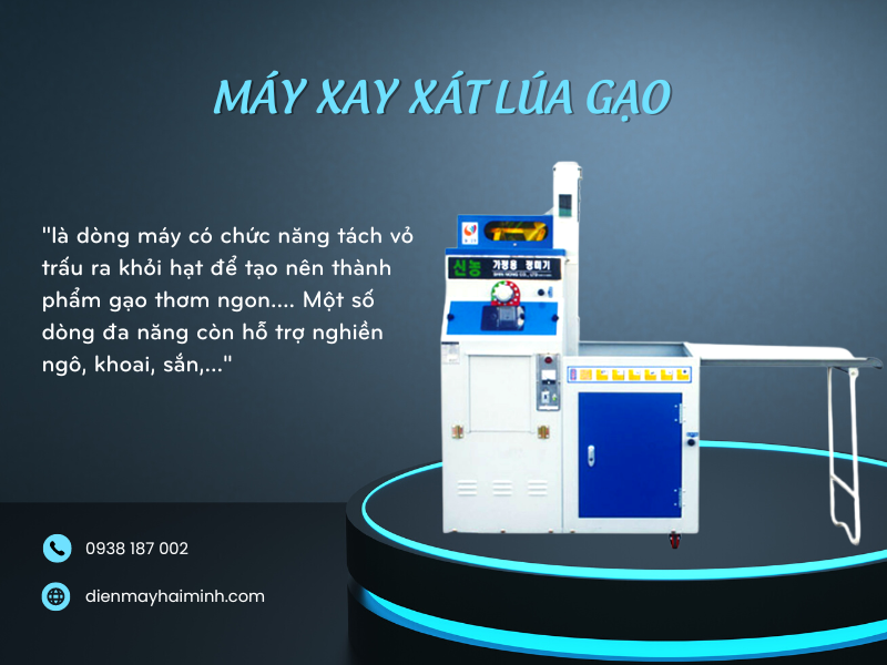 máy xay xát lúa gạo