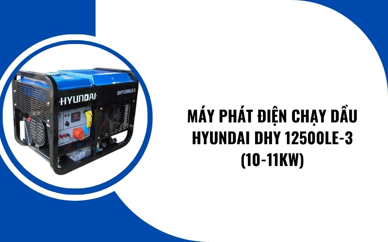 Máy phát điện chạy dầu Hyundai DHY 12500LE-3 (10-11KW)